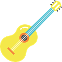 Acoustic Guitar, guitar, String Instrument, music, musical instrument, flamenco, Spanish Guitar Black icon