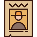 western, Bandit, Money, poster, wanted Icon
