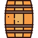 food, Alcoholic Drinks, Bar, beer, Alcohol, barrel, western SandyBrown icon