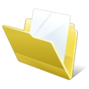 Folder, document Black icon