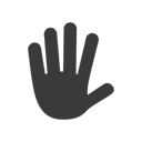 Hand DarkSlateGray icon