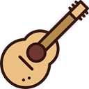 guitar, western, music, musical instrument, Folk, String Instrument Black icon