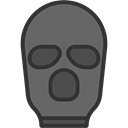 robber, Burglar, Balaclava, criminal, thief DimGray icon