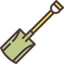 Tools And Utensils, shovel, gardening, Gardening Tools, work, worker, gardener Black icon