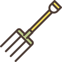 Fork, Rake, Tools And Utensils, pitchfork, gardening Black icon