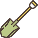 gardening, work, shovel, gardener, Gardening Tools, worker, Tools And Utensils Black icon