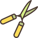 Tools And Utensils, Pruning Shears, scissors, shears, gardening Black icon