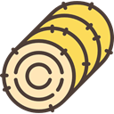 hay, straw, Bale, Farm, Stalk DarkSlateGray icon