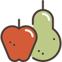 food, health, fruits, Fruit, Healthy Food, natural, pear, Apple Tan icon