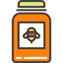 Jar, sweet, healthy, food, pot, Bee, Honey DarkSlateGray icon