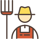 Farming, Cultivator, Farmer, gardening, garden, Farm, people DarkSlateGray icon