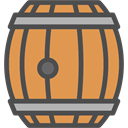 Alcohol, pub, food, beer, barrel, Alcoholic Drinks, Bar, cask SandyBrown icon