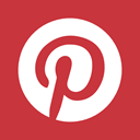 social media, social network, Logo, Logos, pinterest, logotype Crimson icon