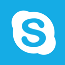 Logos, Skype, social media, logotype, Logo, social network, Video Call DeepSkyBlue icon