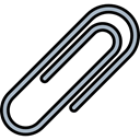 Clip, School Material, Paperclip, Office Icons, Tools And Utensils, Office Material, Attach Black icon