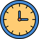 Tools And Utensils, Clock, waiting, time, hour Khaki icon