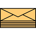 letters, Message, envelopes, mail Khaki icon