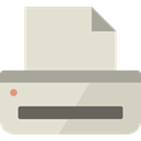 printer, Tools And Utensils, paper, technology, Print, printing, Ink Gainsboro icon