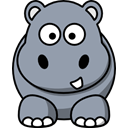 hippo DarkGray icon