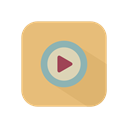 video player, Play button, Multimedia Option, music player, movie, Multimedia BurlyWood icon