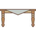Elegant, furniture, Antique, table Black icon
