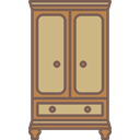 wardrobe, furniture, Antique, Elegant Tan icon