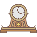 Clock, Elegant, Antique, hour, time Black icon