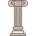 Ornamental, Column, decoration, Antique, Elegant, Adornment Black icon