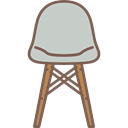 furniture, livingroom, Design, buildings, Chair, Seat Black icon