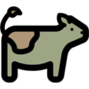 decorative, cow, western, Animals, skull, decoration Black icon