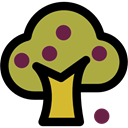 nature, yard, gardening, Botanical, ecology, garden, Fruit Tree YellowGreen icon