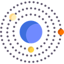 planet, Astronomy, Moons, Orbit, solar system, science Black icon