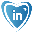 Linkedin SteelBlue icon