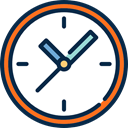 time, Tools And Utensils, Clock, networking, timer MidnightBlue icon