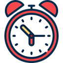 Clock, time, hour, Wait, waiting, Tools And Utensils MidnightBlue icon