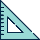 rulers, geometry, Drawing, Tools And Utensils, Measuring, measure, set square LightBlue icon