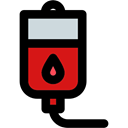Bag, hanging, medical, medicine, Blood, liquid, transfusion Black icon