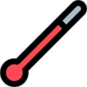 temperature, Fahrenheit, Mercury, Tools And Utensils, Celsius, thermometer, Degrees Black icon