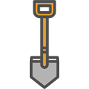 shovel, Home Repair, Construction, gardening, Tools And Utensils, Improvement Black icon