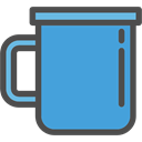 food, hot drink, coffee cup, cup, Chocolate, mug, Tea Cup CornflowerBlue icon