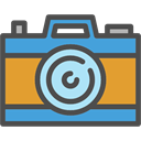 Camera, photograph, technology, photo camera, photography, photo DarkSlateGray icon