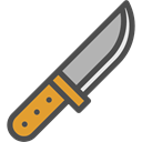 Blade, weapon, Knife Black icon