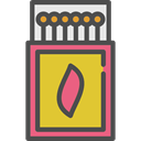 Energy, match, matches, Tools And Utensils, fire, Flame DarkSlateGray icon