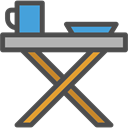 Plate, rural, mug, Camping, Dish, Camp Table, cup DarkSlateGray icon