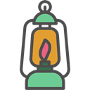 Oil Lamp, light, Antique, lamp, vintage, Tools And Utensils, illumination Black icon