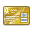 visa, gold Gainsboro icon