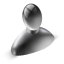 user, Black DarkSlateGray icon