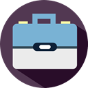 luggage, baggage, travelling, Business, Briefcase DarkSlateGray icon