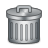 Trash DarkGray icon