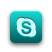 Skype Teal icon